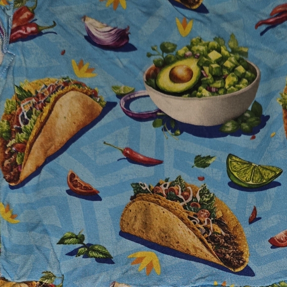 NWOT Bums & Roses Tacos & Guacamole Fun Foodie Bodysuit w/ Skirt 18-24 Months - Picture 1 of 5